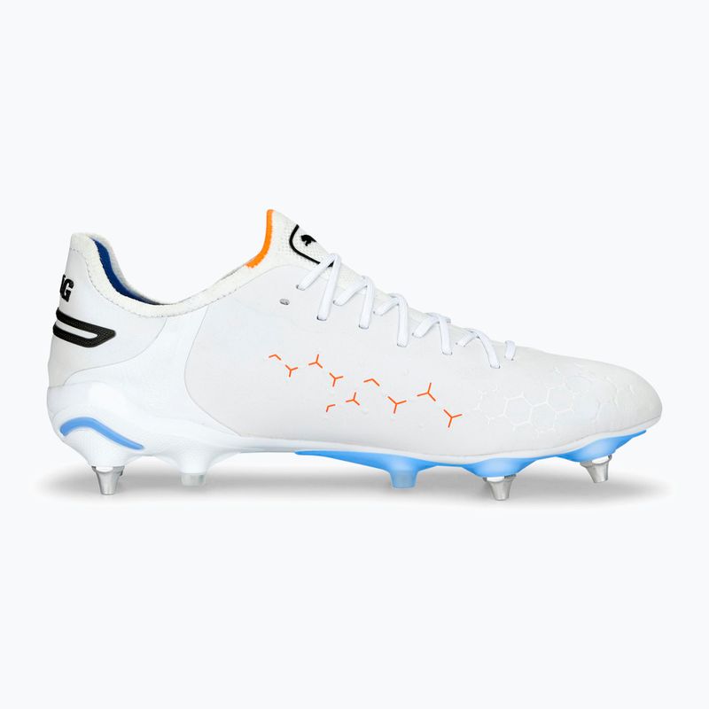 PUMA King Ultimate MXSG Herren Fußballschuhe puma weiß/puma schwarz/blau glimmer/ultra orange 12