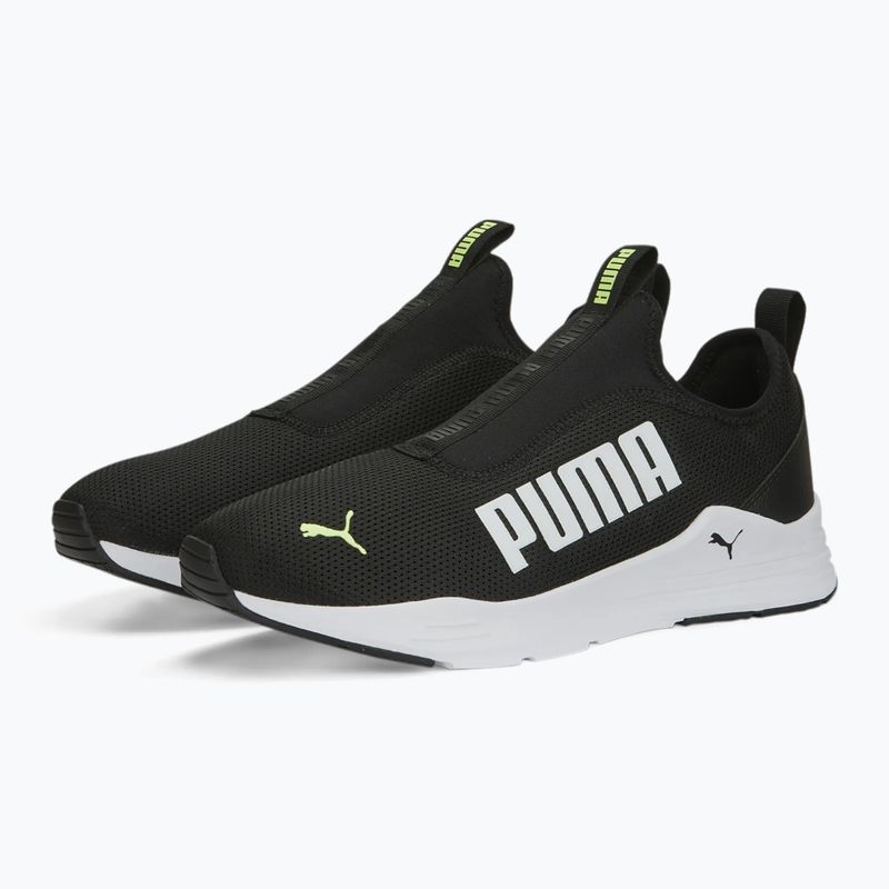 Herren PUMA Wired Rapid Schuhe puma schwarz / puma weiß / fluo gelb 10