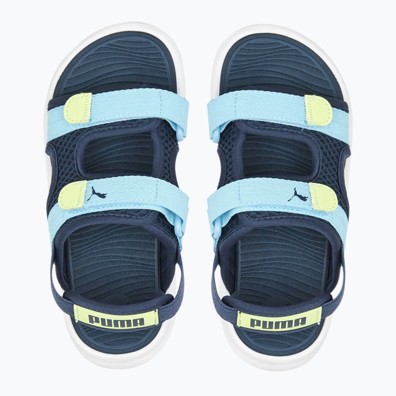 PUMA Evolve PS dunkle Nacht/Heldenblau/Lilienkissen Kindersandalen 13