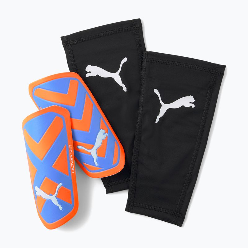 PUMA Ultra Twist Sleeve Schienbeinschoner ultra orange/blau glimmer