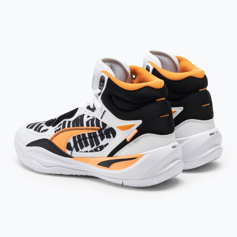 Herren Basketballschuhe PUMA Playmaker Pro Mid Block Party puma weiß 3