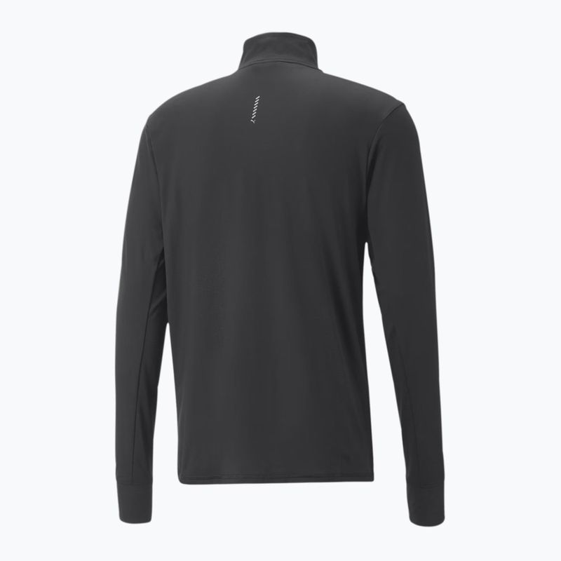 Herren PUMA Run Favorite 1/4 Zip Laufsweatshirt schwarz 2