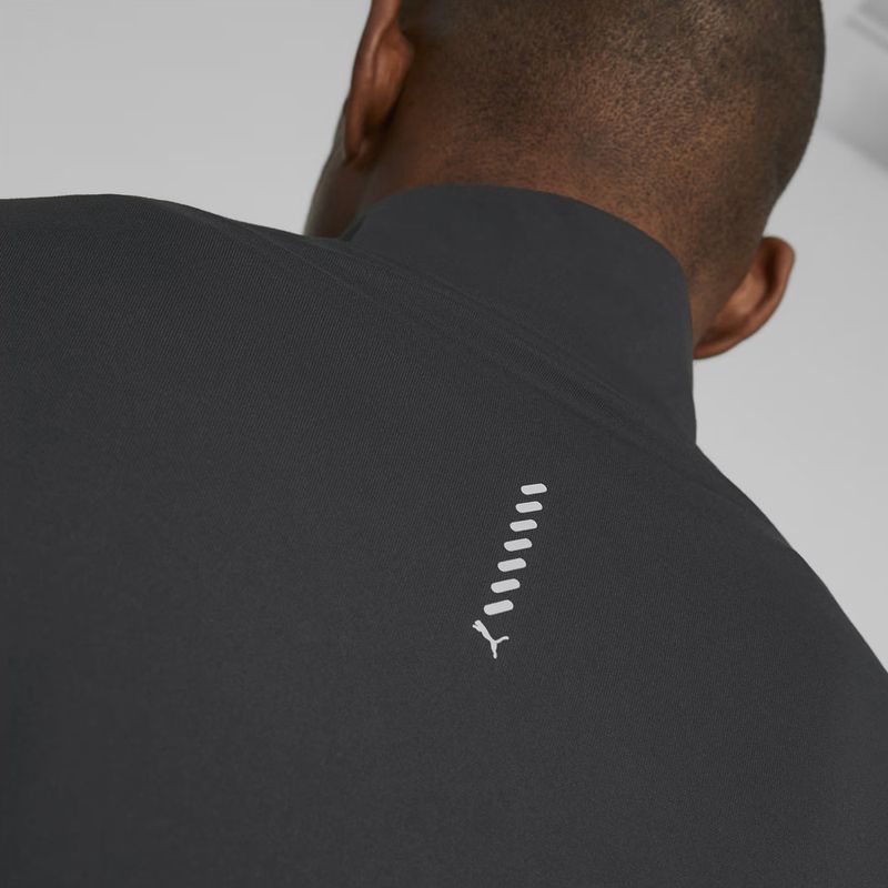 Herren PUMA Run Favorite 1/4 Zip Laufsweatshirt schwarz