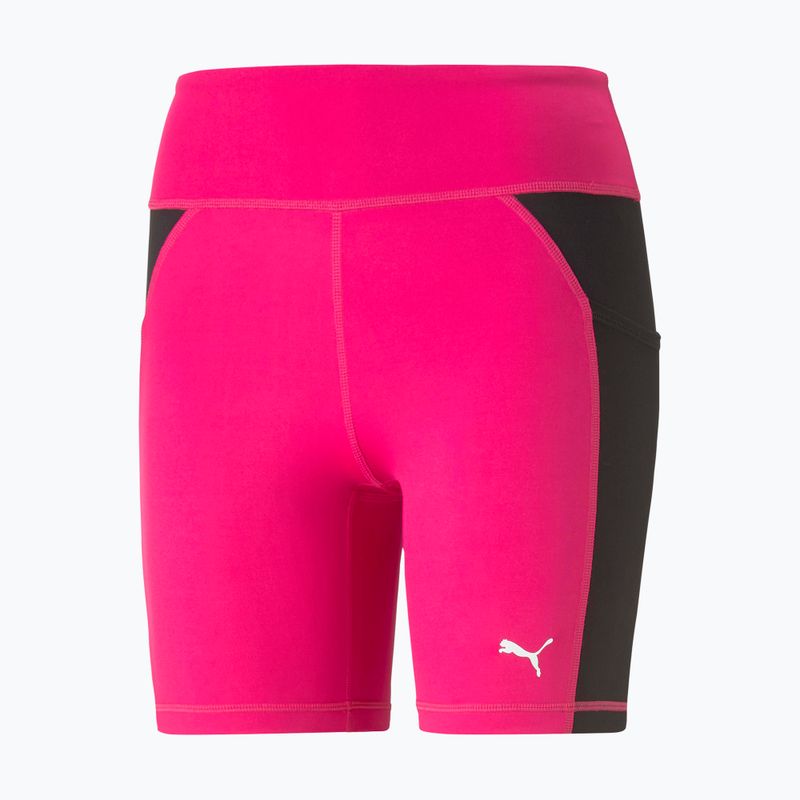 PUMA Fit 5" Trainingsleggings Kurz schwarz-rosa 523078 64