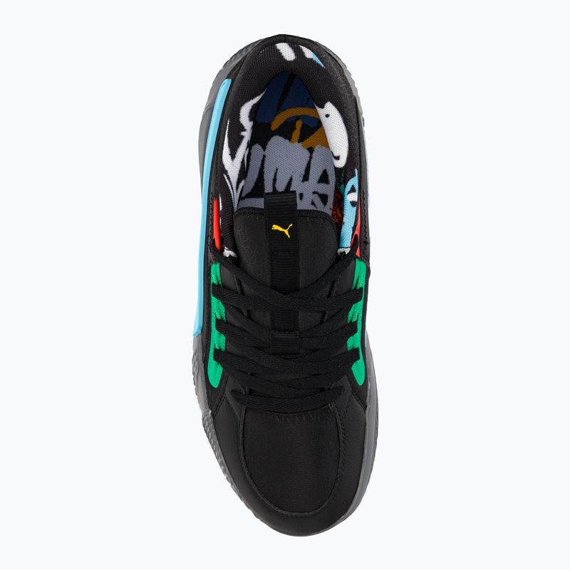 PUMA Court Rider Chaos Block Party Herren Basketball Schuhe schwarz 378265 01 9