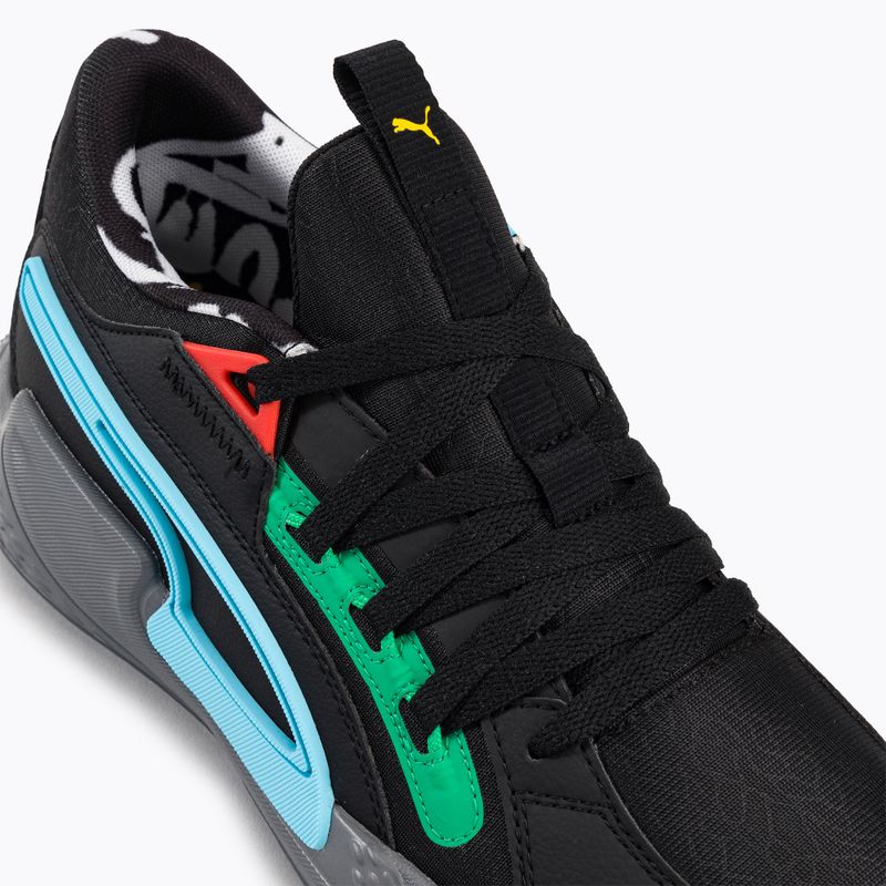 PUMA Court Rider Chaos Block Party Herren Basketball Schuhe schwarz 378265 01 13
