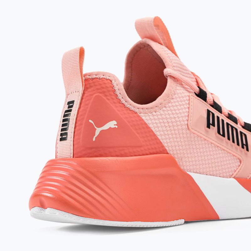 Damen Laufschuhe PUMA Retaliate Mesh rose dust/hibiscus flower/puma schwarz 9