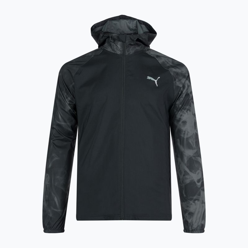 Herren Laufjacke PUMA Run Favorite Aop Woven schwarz 523389 01
