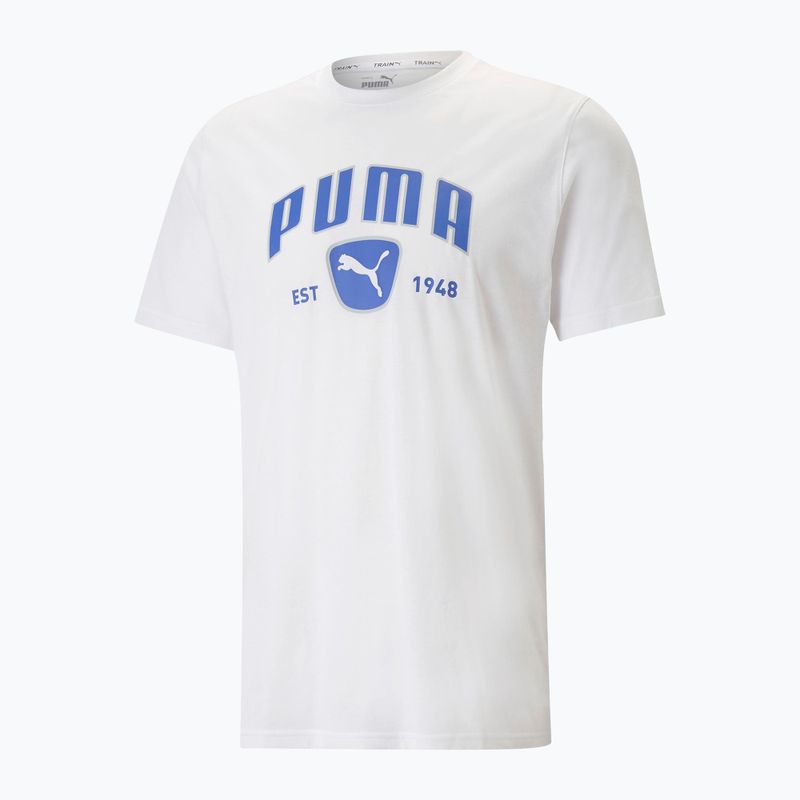 Herren PUMA Performance Trainings-T-Shirt Grafik weiß 523236 02