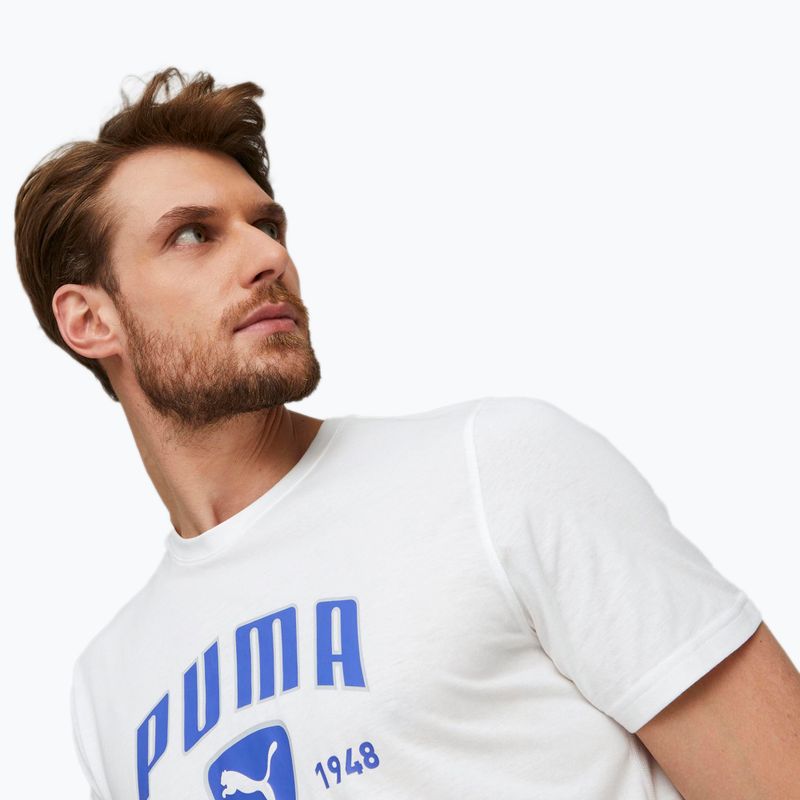 Herren PUMA Performance Trainings-T-Shirt Grafik weiß 523236 02 5