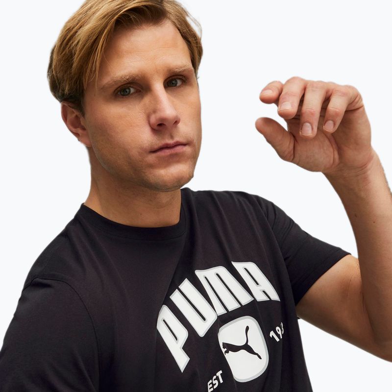 Herren PUMA Performance Trainings-T-Shirt Grafik schwarz 523236 01 5