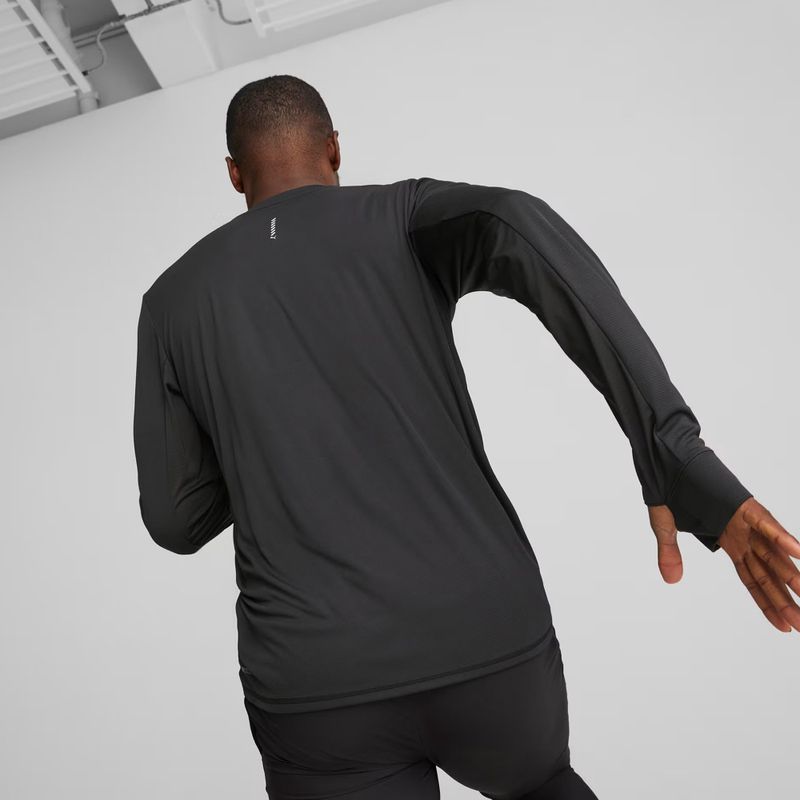 PUMA Run Favorite schwarzes Lauf-Longsleeve für Herren 4