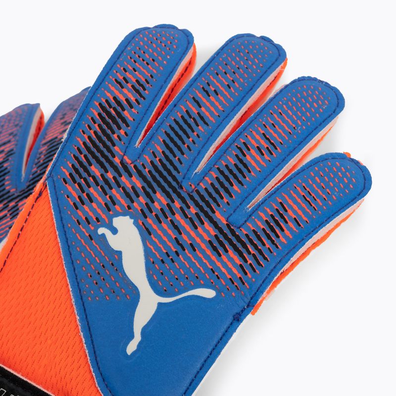 PUMA Kinder-Torwarthandschuhe Ultra Grip 4 RC ultra orange/blau schimmern 4