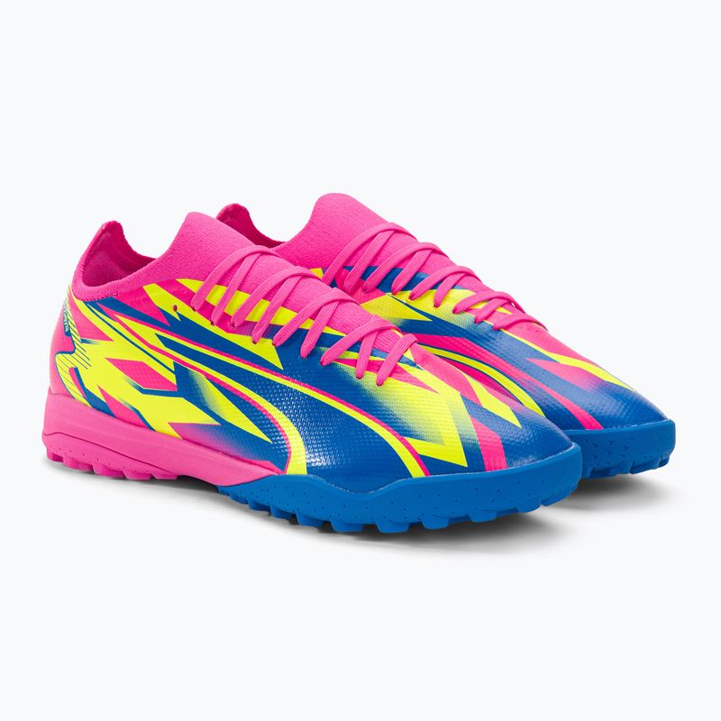PUMA Ultra Match Energy TT Herren Fußballschuhe leuchtend pink/gelb/ultra blau 6