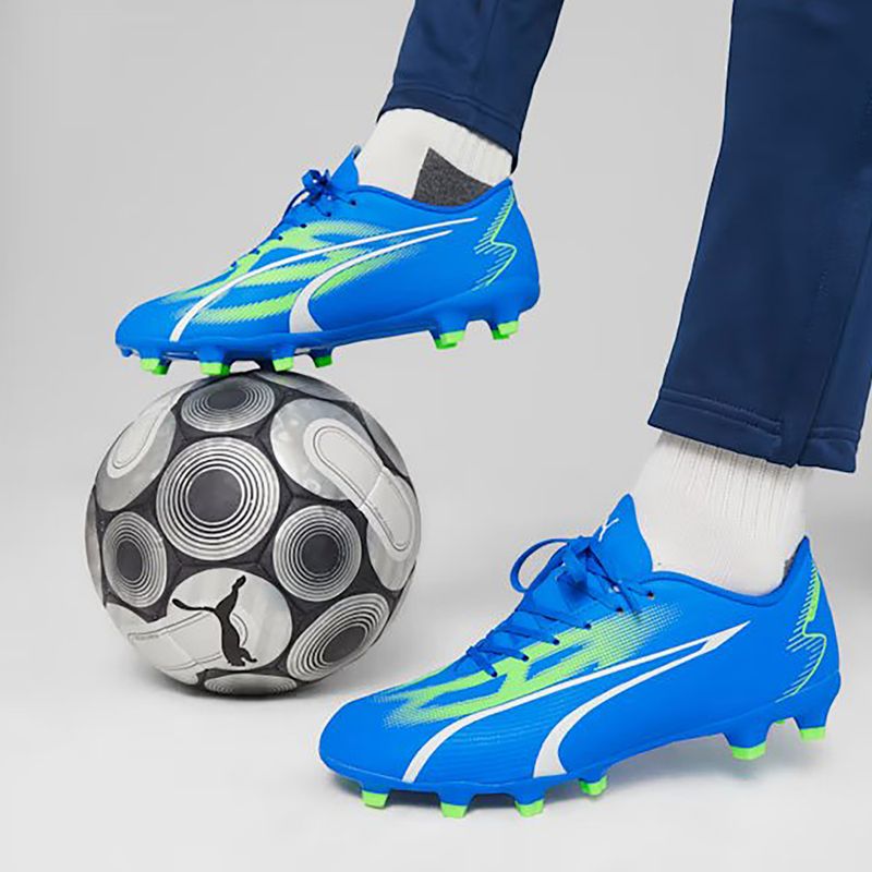 Herren Fußballschuhe PUMA Ultra Play FG/AG ultra blau/puma weiß/pro grün