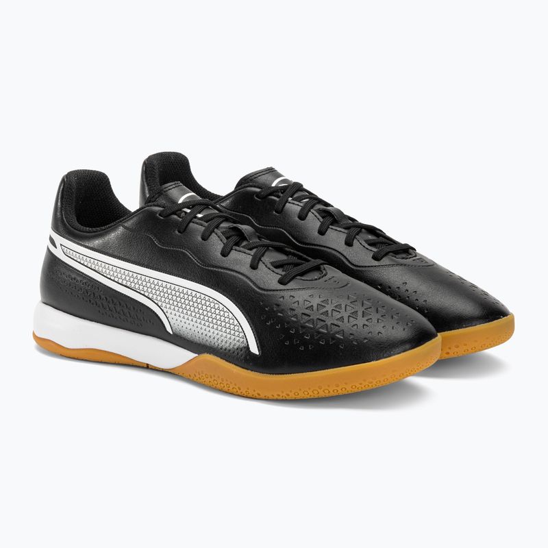 PUMA King Match IT Herren Fußballschuhe puma schwarz/puma weiß 4