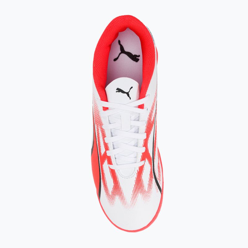 PUMA Ultra Play IT Jr Kinder Fußballschuhe puma weiß/puma schwarz/fire orchid 6