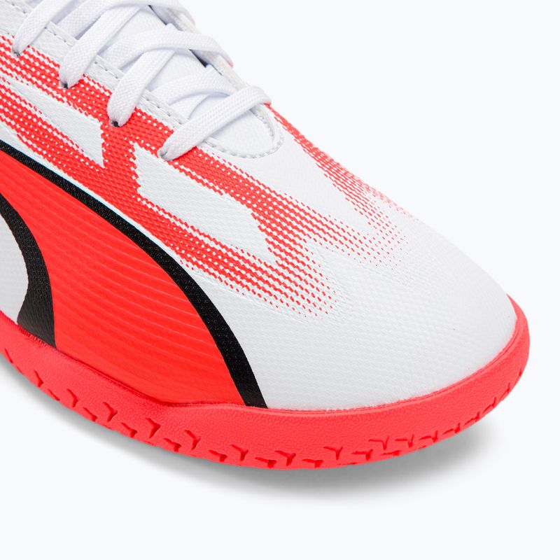 PUMA Ultra Play IT Jr Kinder Fußballschuhe puma weiß/puma schwarz/fire orchid 7