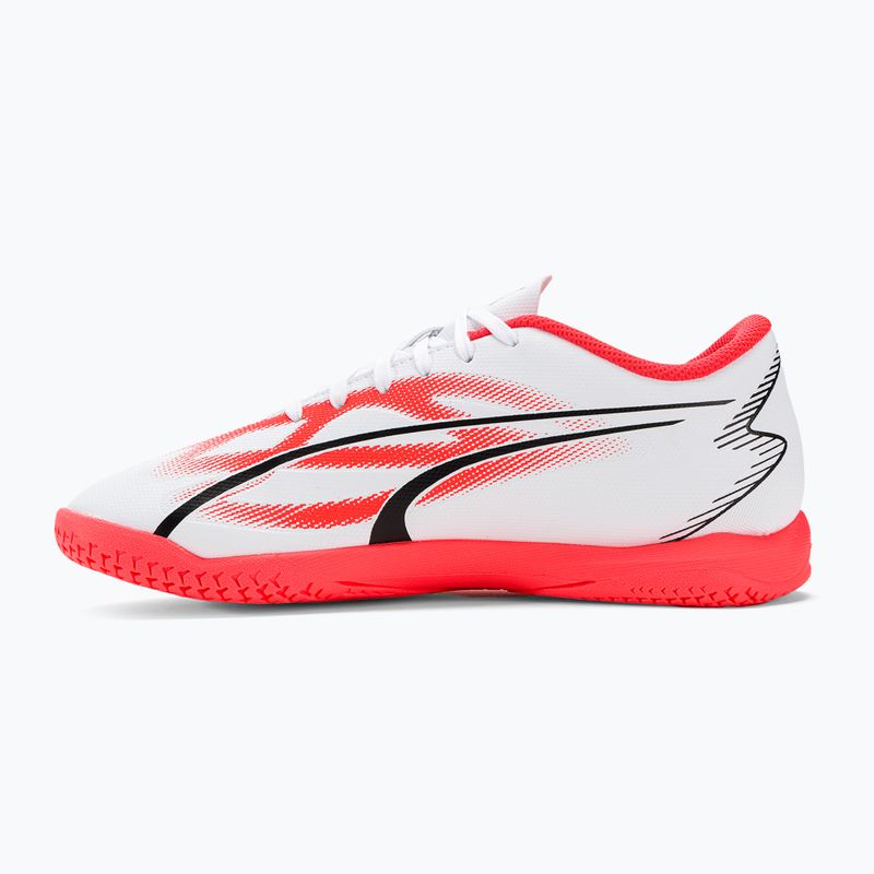 PUMA Ultra Play IT Jr Kinder Fußballschuhe puma weiß/puma schwarz/fire orchid 10