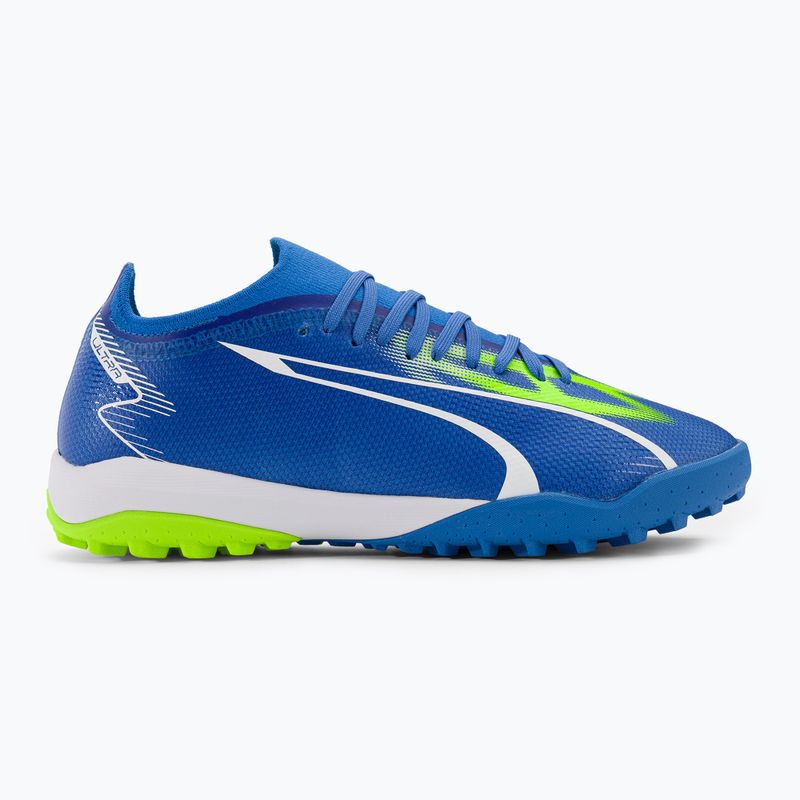 Herren PUMA Ultra Match TT Fußballschuhe ultra blau/puma weiß/pro grün 2