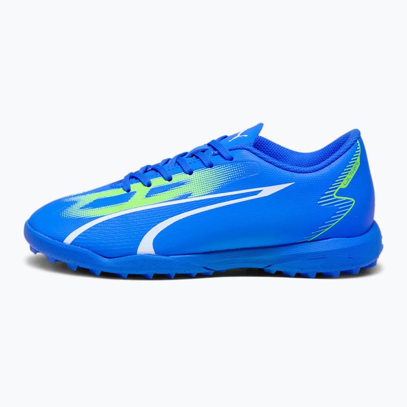 PUMA Ultra Play TT Jr Kinder Fußballschuhe ultra blau/puma weiß/pro grün 7