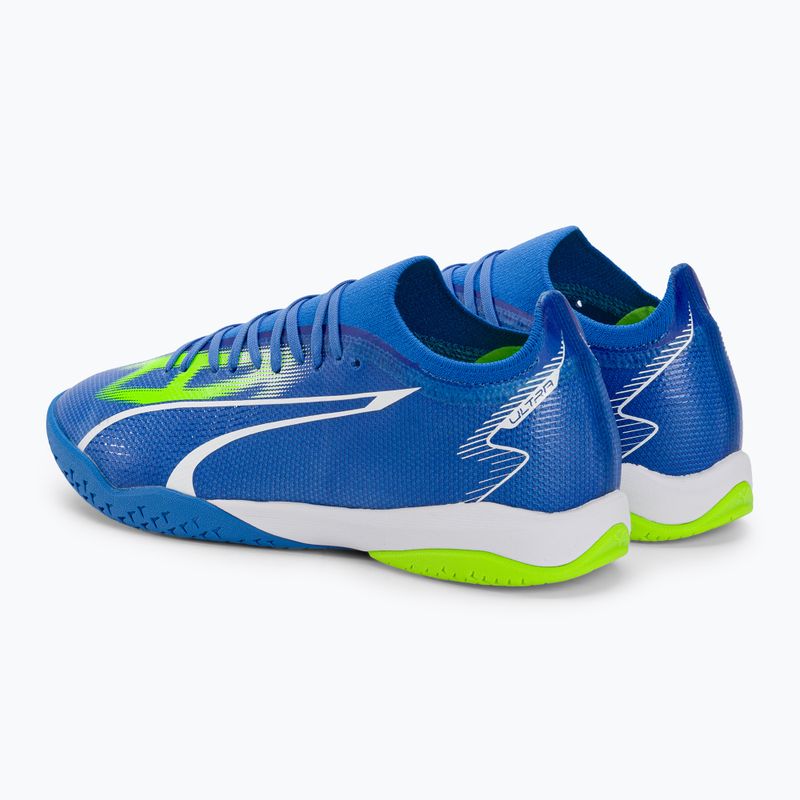 Herren PUMA Ultra Match IT Fußballschuhe ultra blau/puma weiß/pro grün 3