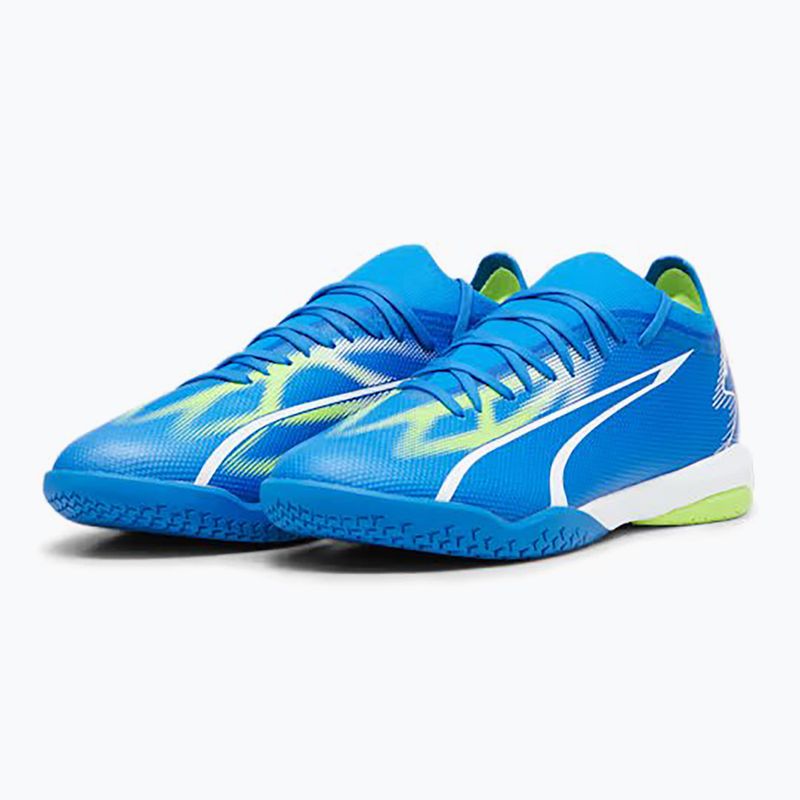 Herren PUMA Ultra Match IT Fußballschuhe ultra blau/puma weiß/pro grün 8