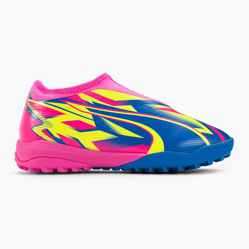 PUMA Match Ll Energy TT + Mid Jr Kinder Fußballschuhe leuchtend pink/ultra blau/gelb alert 2