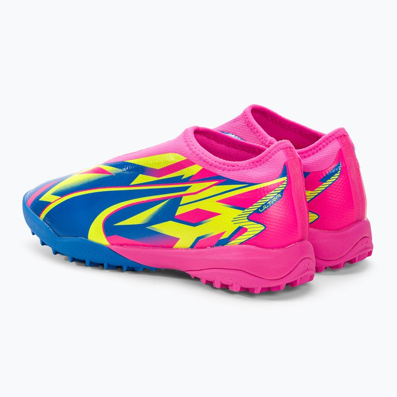 PUMA Match Ll Energy TT + Mid Jr Kinder Fußballschuhe leuchtend pink/ultra blau/gelb alert 3