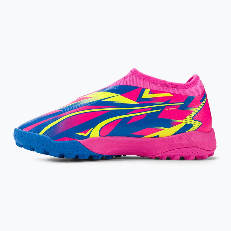 PUMA Match Ll Energy TT + Mid Jr Kinder Fußballschuhe leuchtend pink/ultra blau/gelb alert 10