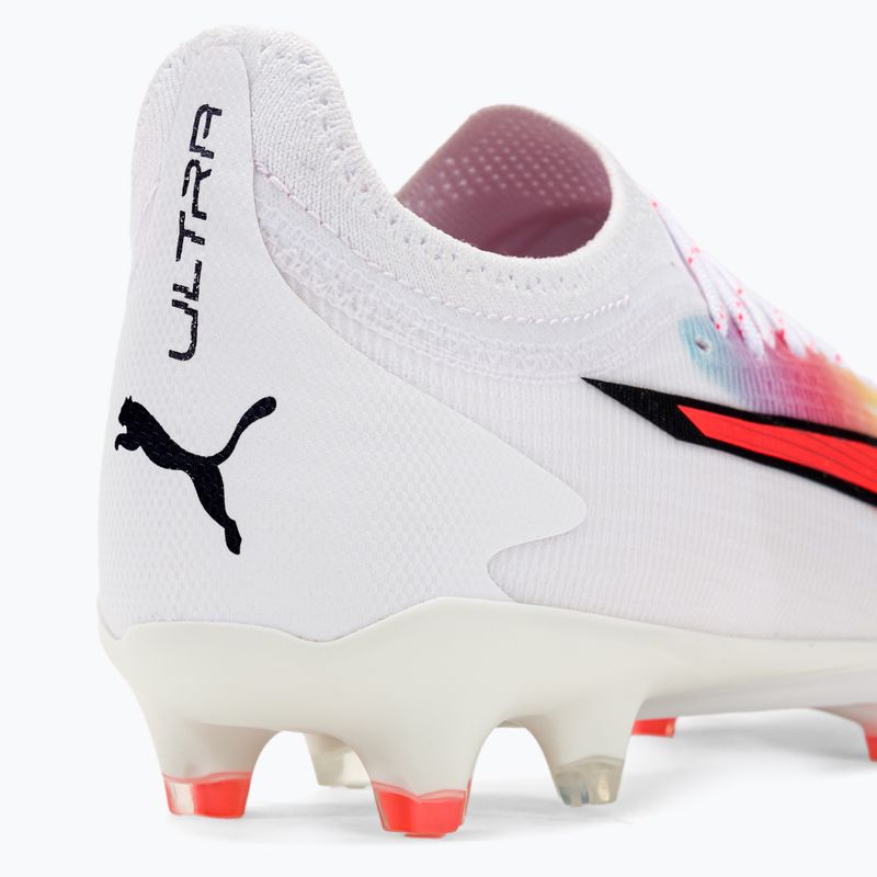 PUMA Ultra Ultimate FG/AG Herren Fußballschuhe puma weiß/pum schwarz/fire orchid 9