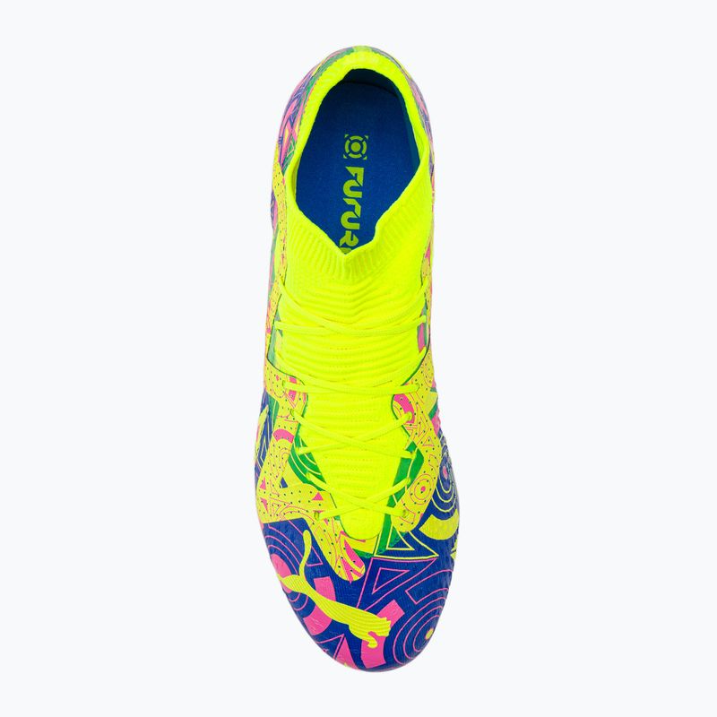 PUMA Future Match Energy FG/AG Herren Fußballschuhe Ultra Blau/Gelb Alert/Leuchtend Pink 6