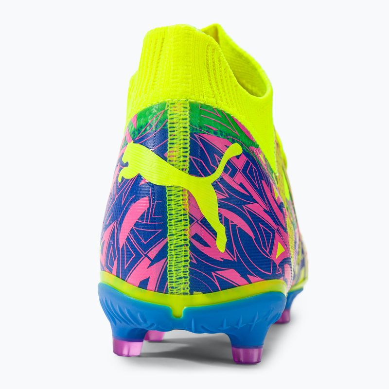 PUMA Future Match Energy FG/AG Herren Fußballschuhe Ultra Blau/Gelb Alert/Leuchtend Pink 9