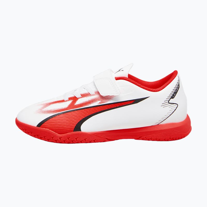PUMA Ultra Play IT V Jr Kinder Fußballschuhe puma weiß/puma schwarz/fire orchid