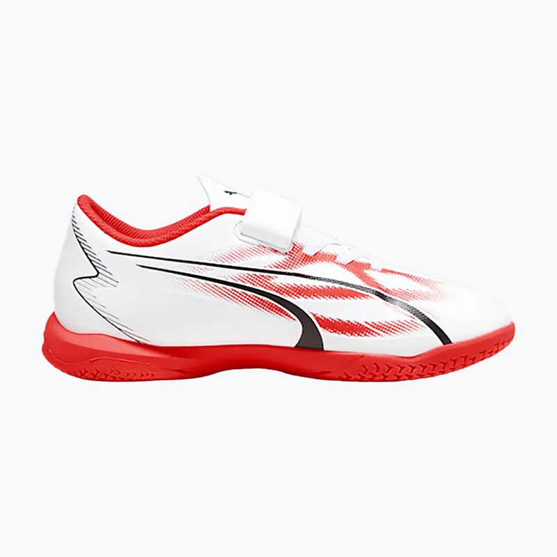 PUMA Ultra Play IT V Jr Kinder Fußballschuhe puma weiß/puma schwarz/fire orchid