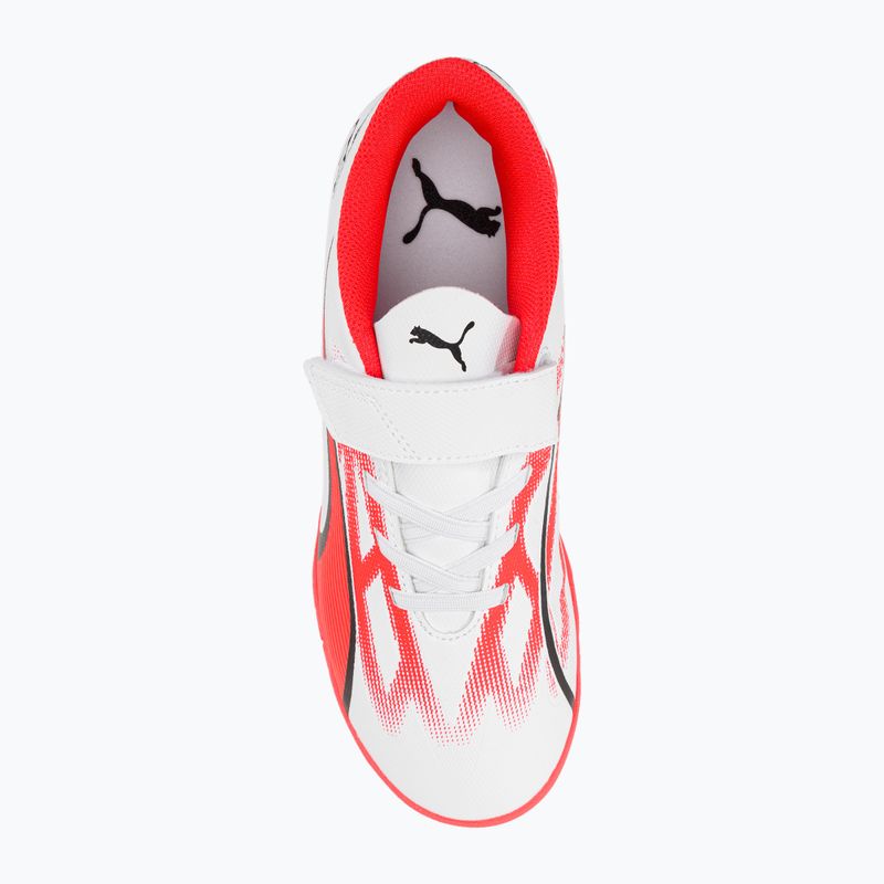 PUMA Ultra Play IT V Jr Kinder Fußballschuhe puma weiß/puma schwarz/fire orchid