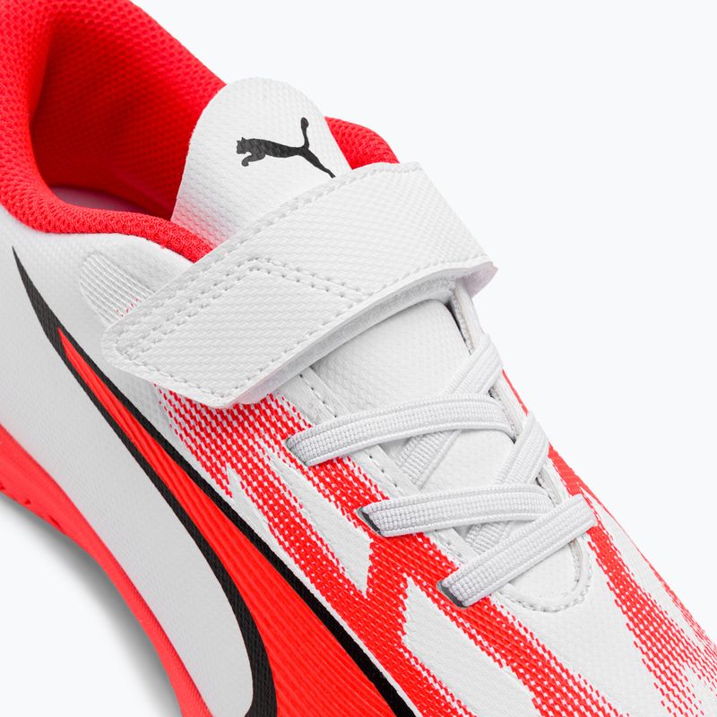 PUMA Ultra Play IT V Jr Kinder Fußballschuhe puma weiß/puma schwarz/fire orchid