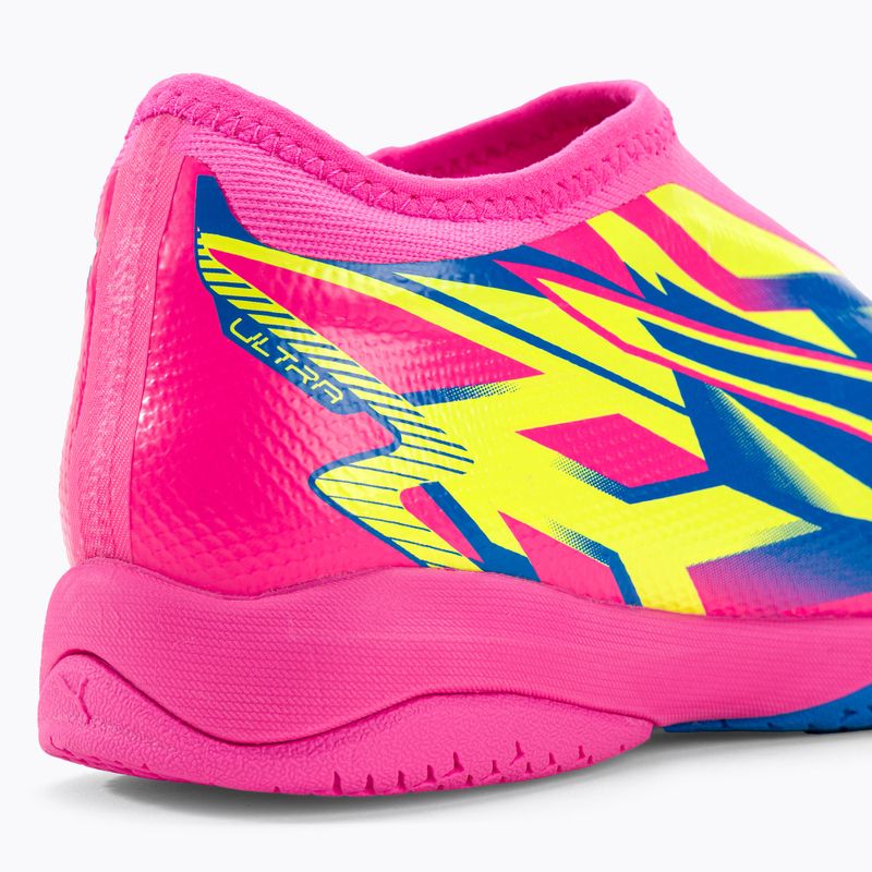 PUMA Ultra Match LL Energy IT+Mid Jr Kinder Fußballschuhe leuchtend pink/ultra blau/gelb alert 9