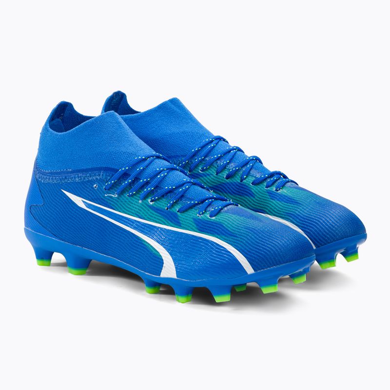 PUMA Ultra Pro FG/AG Jr Kinder Fußballschuhe ultra blau/puma weiß/pro grün 4