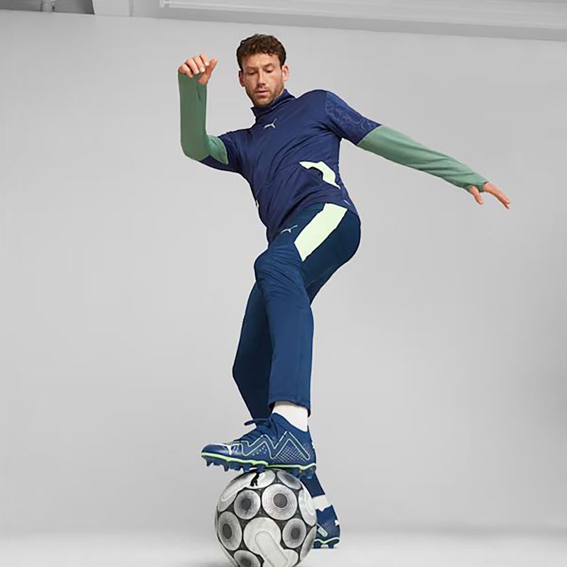 PUMA Future Match FG/AG Herren Fußballschuhe persisch blau/puma weiß/pro grün 3