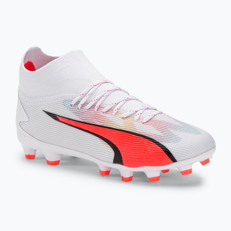 PUMA Ultra Pro FG/AG Jr Kinder-Fußballschuhe puma weiß/puma schwarz/fire orchid