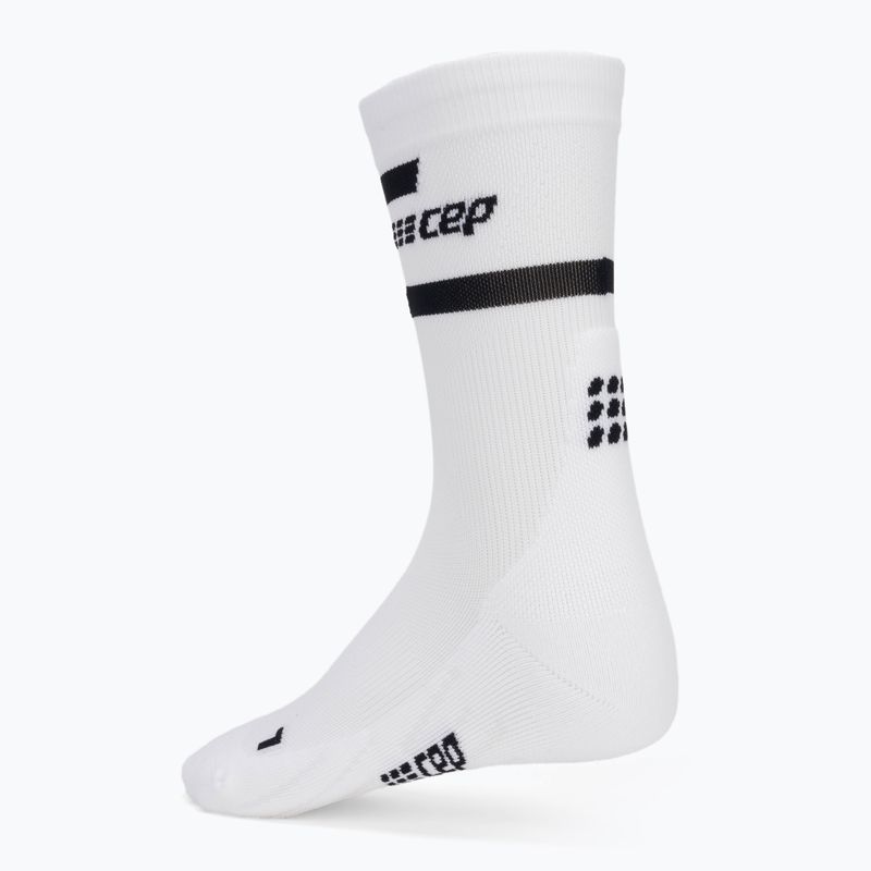 CEP Herren Kompressions-Laufsocken 4.0 Mid Cut Weiß 4