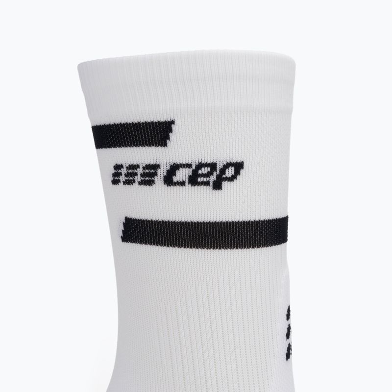 CEP Herren Kompressions-Laufsocken 4.0 Mid Cut Weiß 5