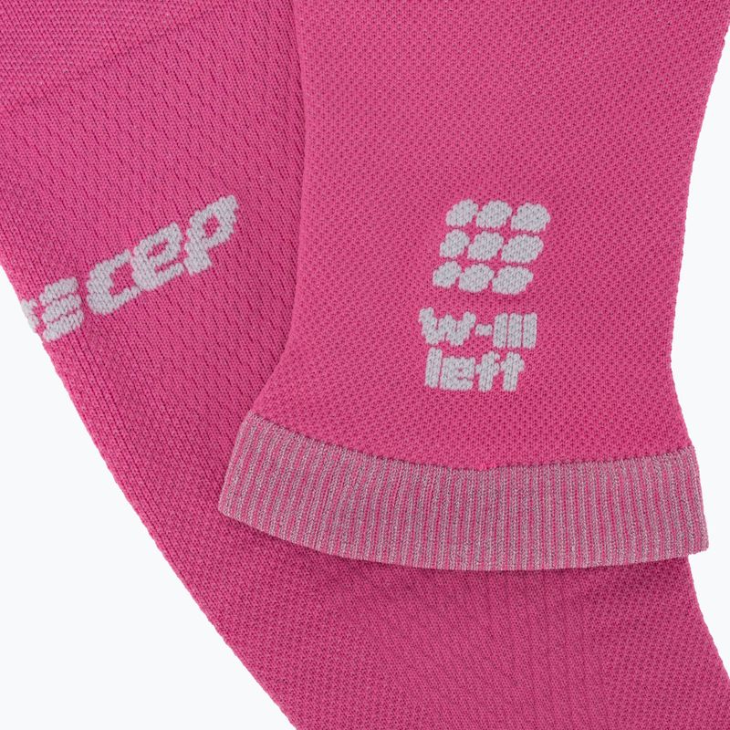 CEP Damen Wadenkompressionsbandagen Ultraleicht rosa/hellgrau 3