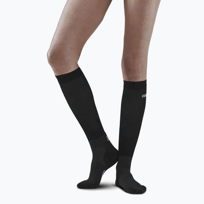 CEP Infrared Recovery Damen Kompressionssocken schwarz/schwarz