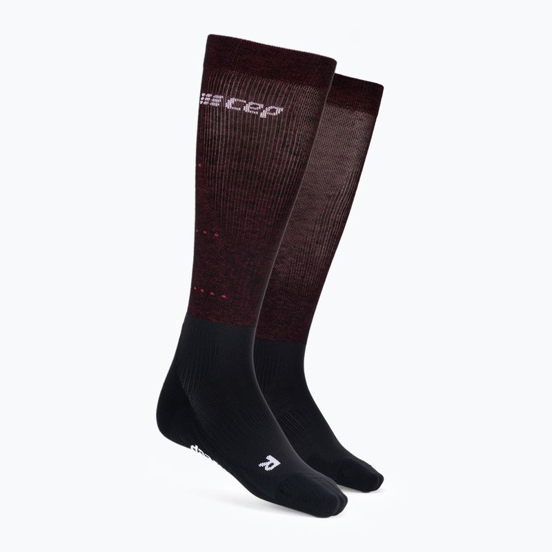 CEP Infrared Recovery Damen Kompressionssocken schwarz/rot