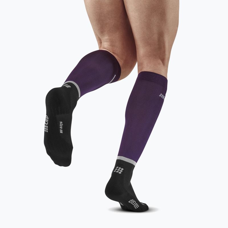 CEP Tall 4.0 Herren Kompressions-Laufsocken violett/schwarz 2