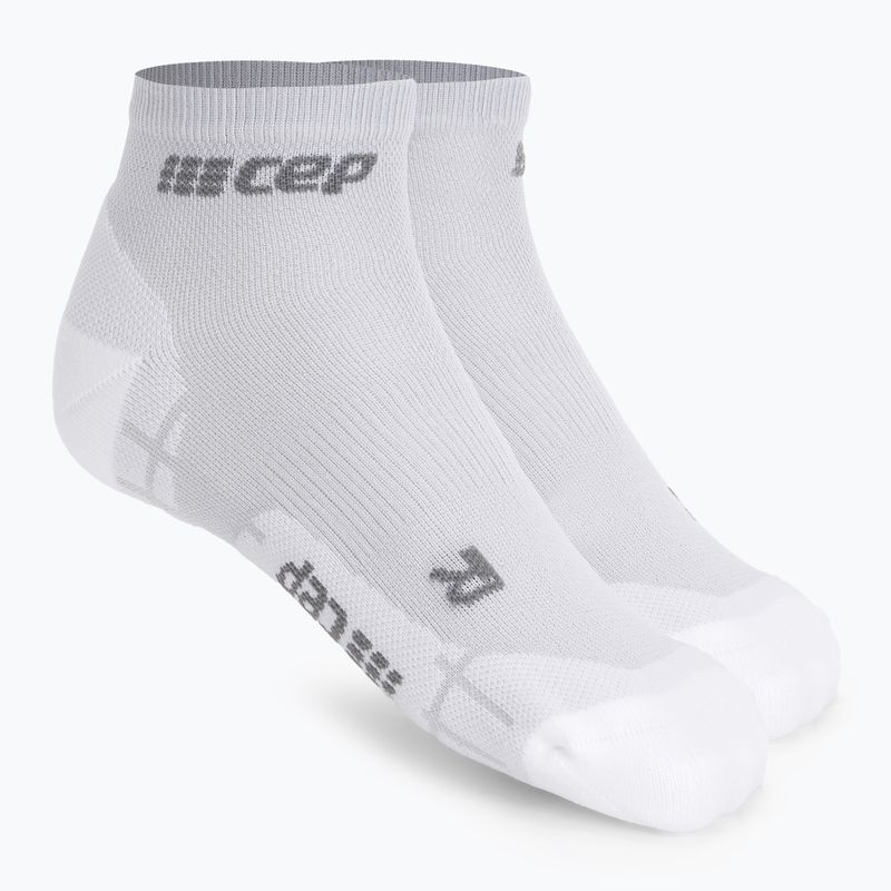 CEP Ultralight Low Cut Carbon weiß Herren Kompressions-Laufsocken