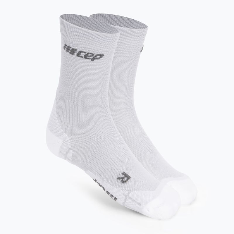 CEP Ultralight Short carbon white Herren Kompressions-Laufsocken