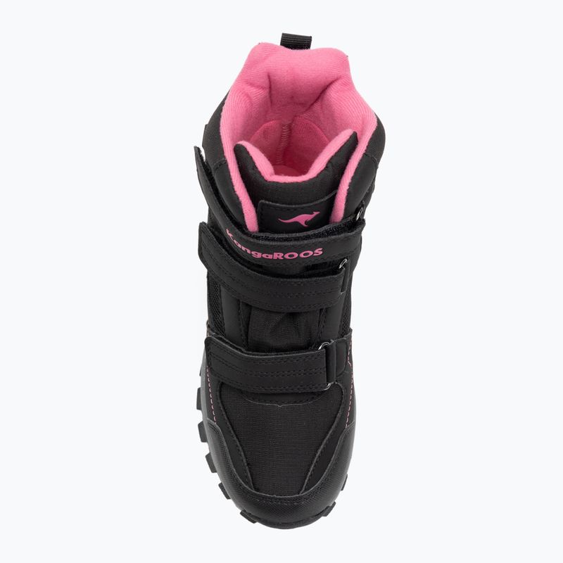 KangaROOS K-Robi KTX jet schwarz/rosa Kinderschneestiefel 7